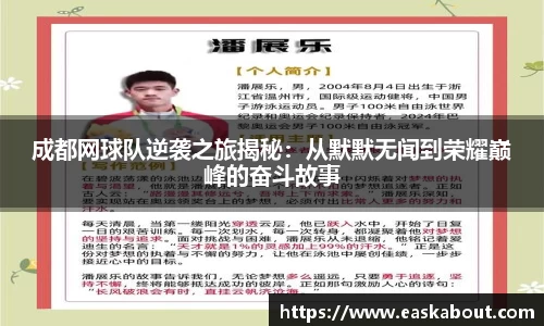 成都网球队逆袭之旅揭秘：从默默无闻到荣耀巅峰的奋斗故事
