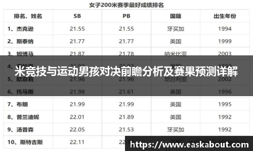 米竞技与运动男孩对决前瞻分析及赛果预测详解